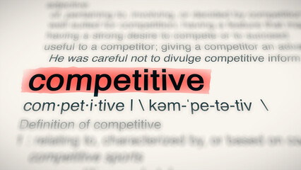 A close-up illustration of the word 