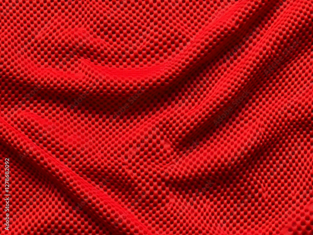 Poster red mesh fabric texture background image