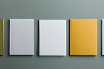 collection of printed brochures showing various sizes and finishings