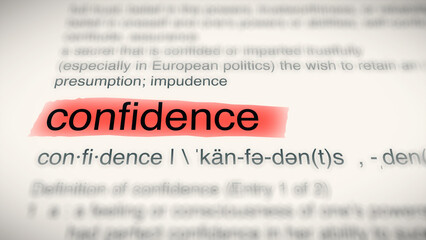 Fototapeta premium A close-up illustration of the word 