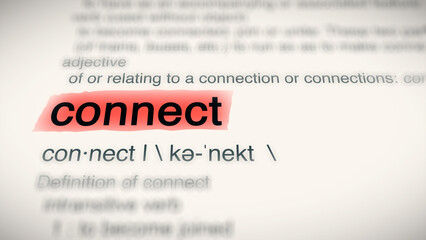 A close-up illustration of the word 