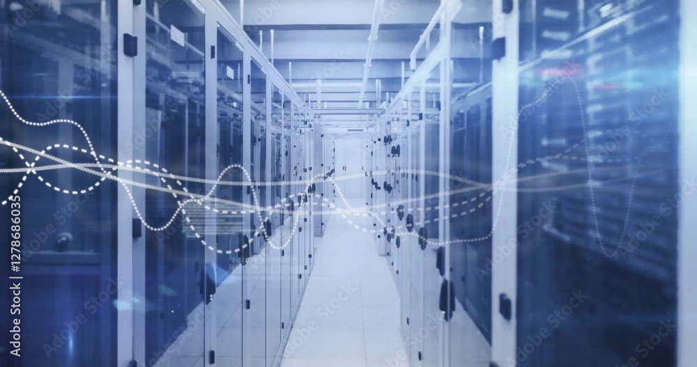 Poster image of data processing over computer servers