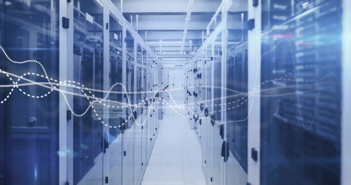 Image of data processing over computer servers