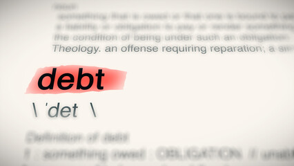 A close-up illustration of the word 