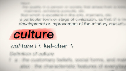 A close-up illustration of the word 