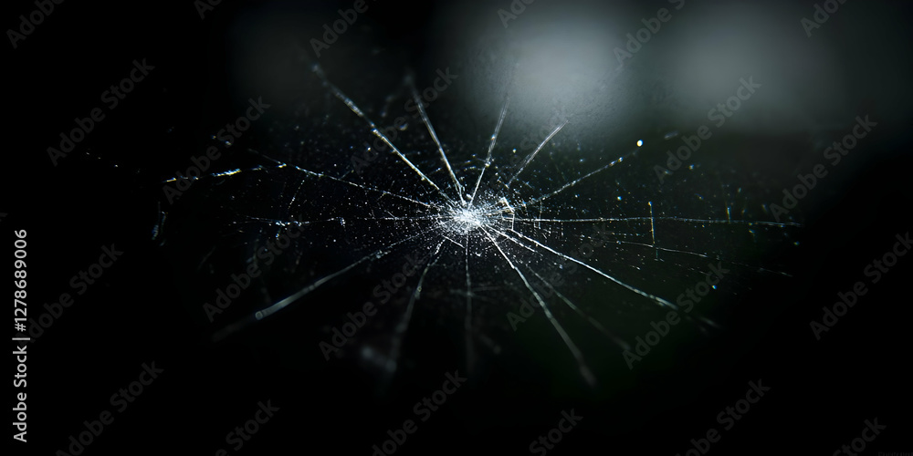 Poster Shattered Web Abstract Background Image
