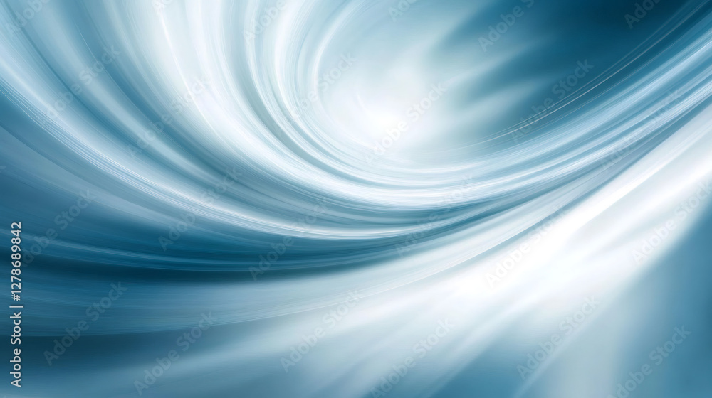 Poster elegant abstract vortex background in blue and white creating swirling effect, perfect for websites,