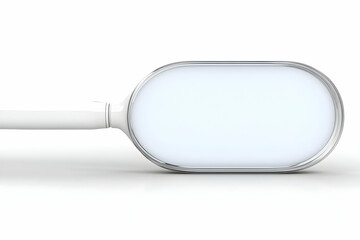 White 3D Magnifying Glass Illustration