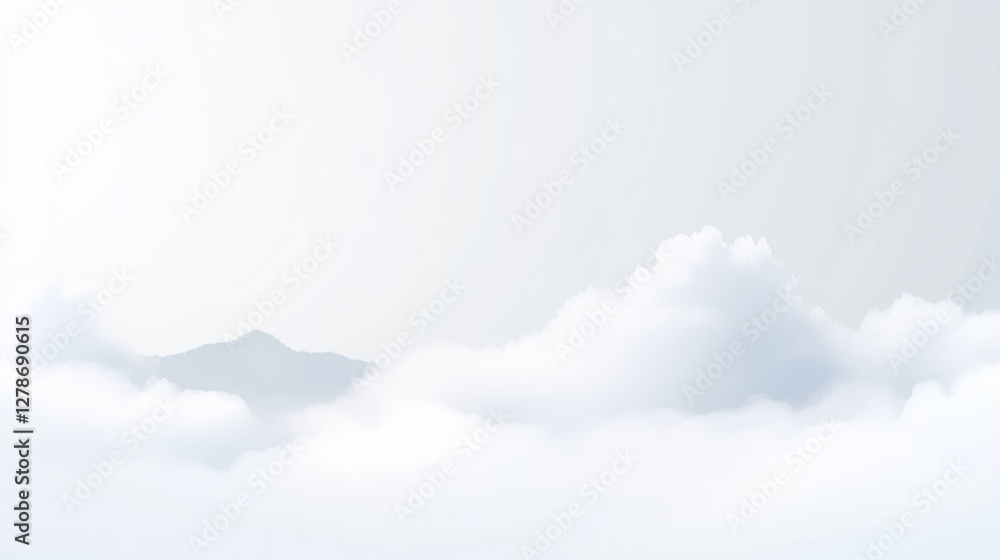Poster soft gray background with blurred light and dark elements for tranquil and calming designs