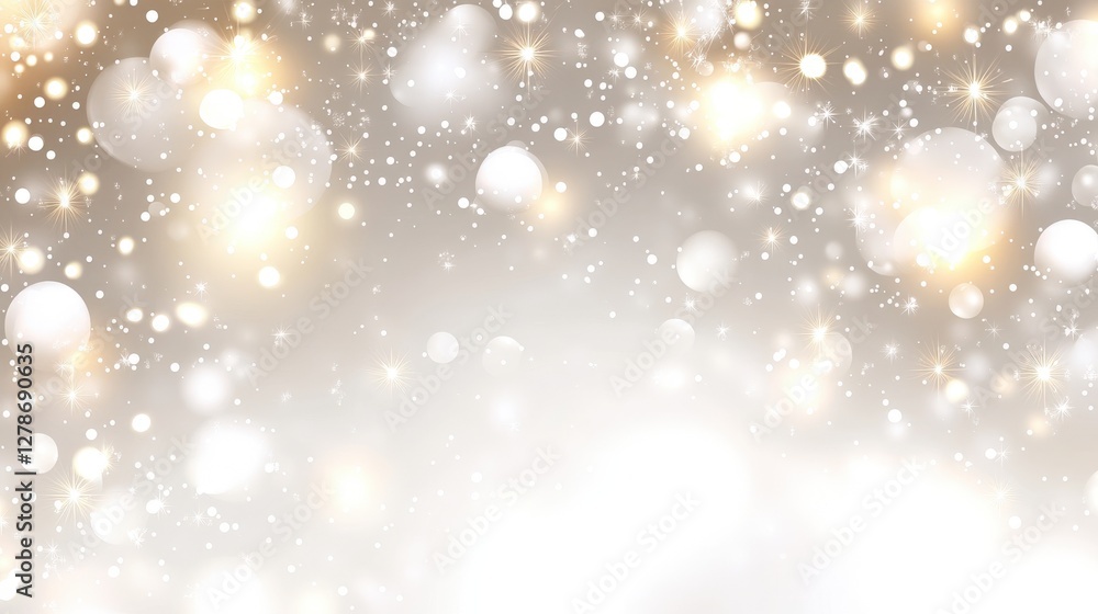 Aufkleber soft gray background with blurred lights creating a dreamy and ethereal atmosphere for design projec
