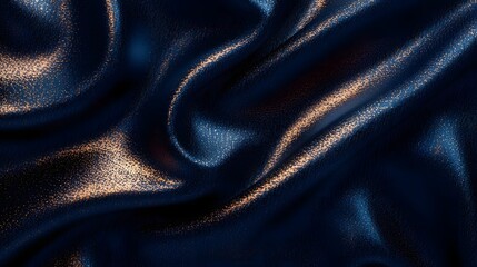 Sophisticated Luxury Business Background with Deep Navy Blue and Elegant Golden Highlights