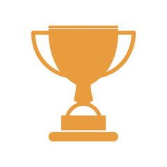 Award Trophy Podium Vector Icon for Achievements.