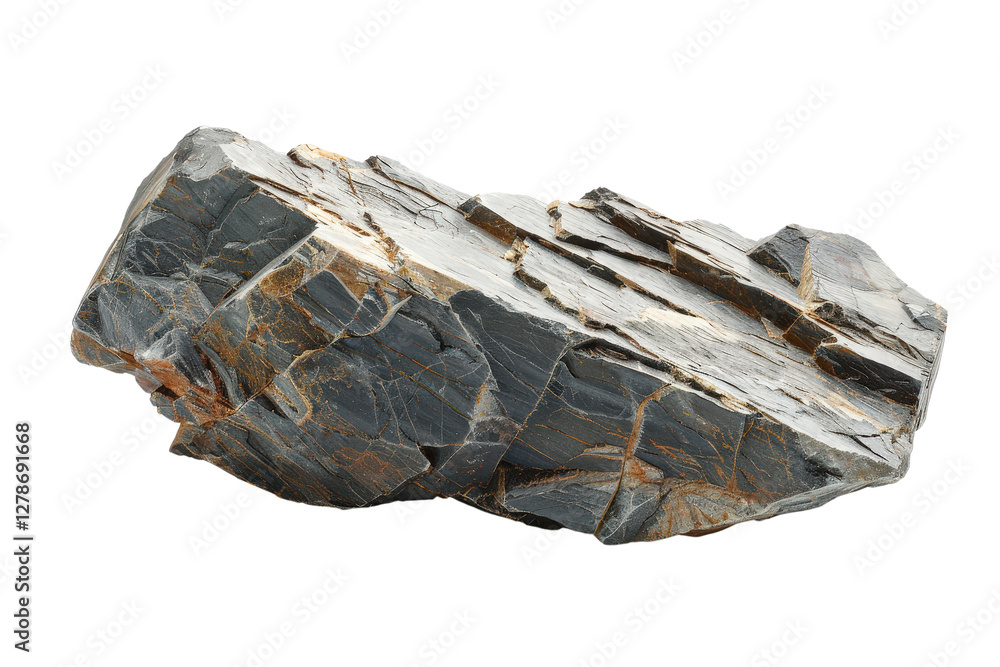Poster dark geological fragment with intricate textures, showcasing natural patterns and surface details fo