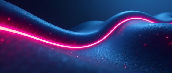 Fototapeta premium Elegant Blue Gradient Wave