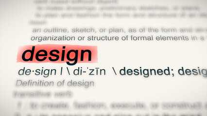 A close-up illustration of the word 
