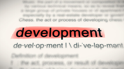 A close-up illustration of the word 