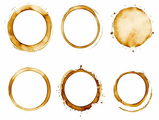 Coffee Ring Stains Illustration