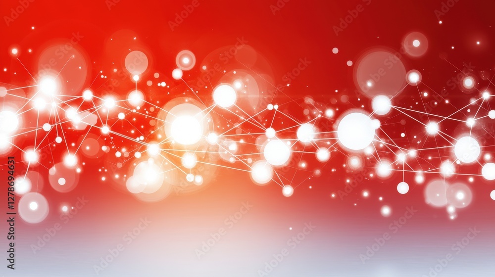 Poster clean glowing electric concept on solid colored background with abstract light effects and modern gr