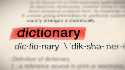 A close-up illustration of the word 