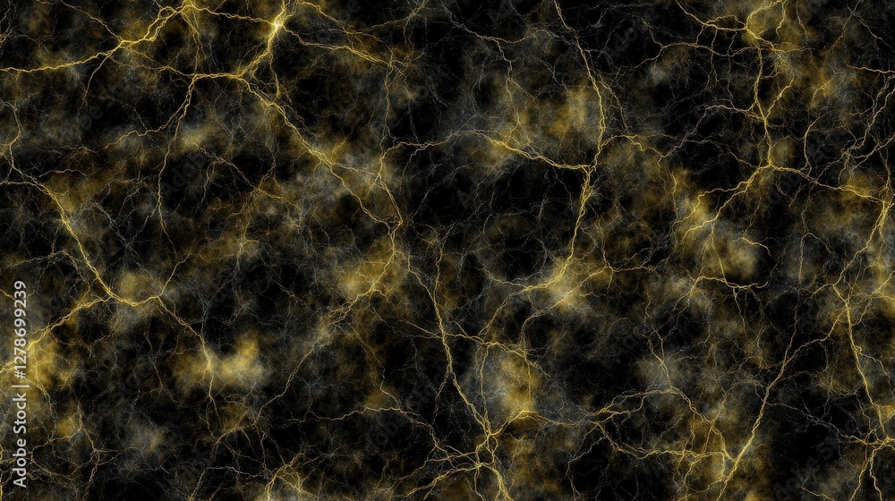 Poster dark cloudscape illuminated by thousands of vivid light streams in a unique abstract nature backgrou