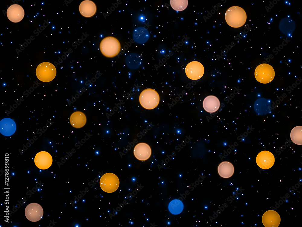 Aufkleber bokeh lights abstract background image