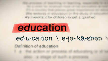 A close-up illustration of the word 