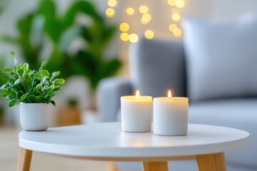 Relaxing spa with a candle-lit, peaceful setting