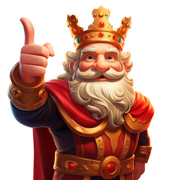 King 2D character game art 