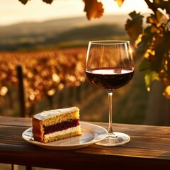 Afternoon tea time in the vineyard