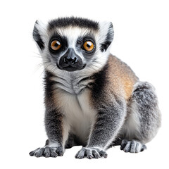 Obraz premium Lemur isolated on transparent background