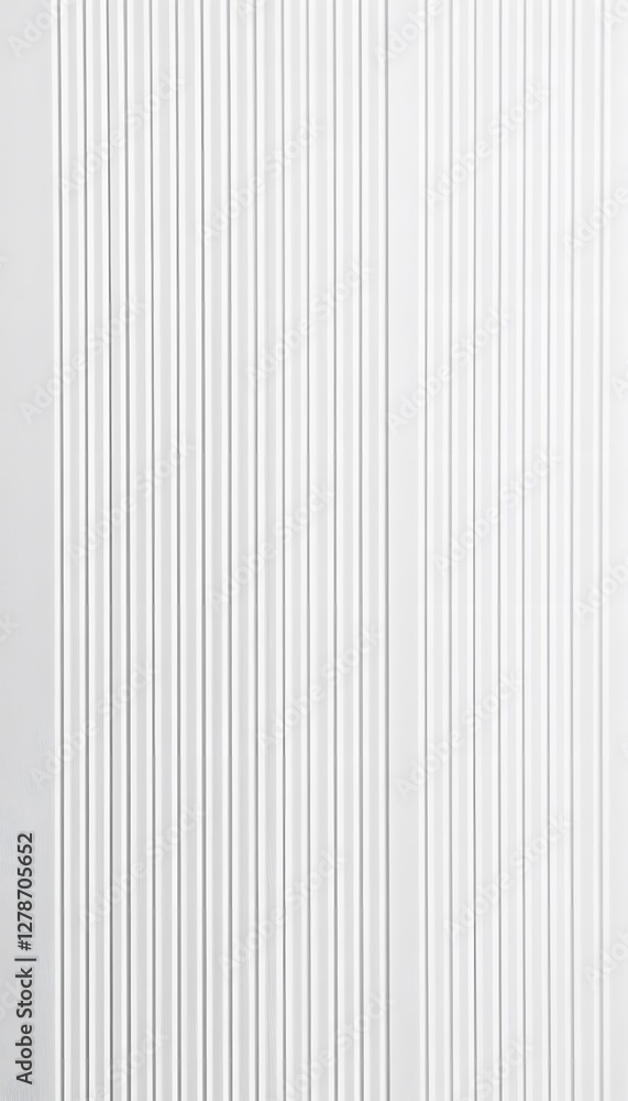 Poster abstract white wall panel with vertical lines pattern