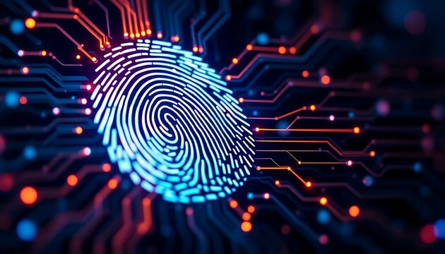 Secure Your Digital Identity: Fingerprint Biometrics & Cybersecurity - Powered by Adobe