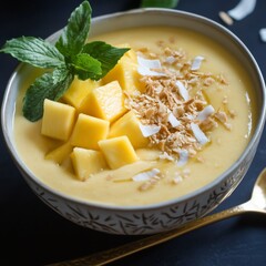 Summer Mango Coconut Dessert