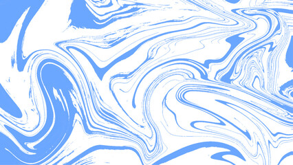 Blue and white abstract marble effect background. Vector illustration.