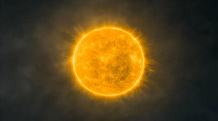 Obraz premium Glowing Sun Illustration