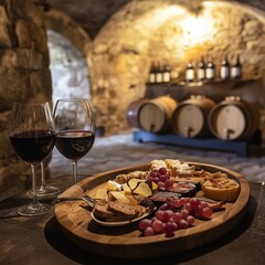 The mellow time in the wine cellar