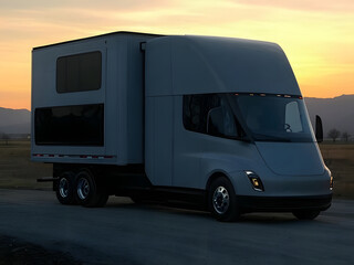 Obraz premium Coches eléctricos para acampar Es como una casa en movimiento, donde se puede hacer muchas cosas.