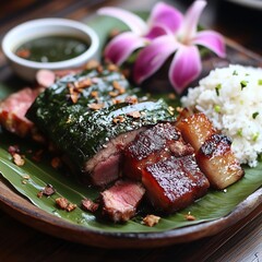 The temptation of Hawaiian style grilled meat