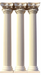 3D Render of Classic Columns