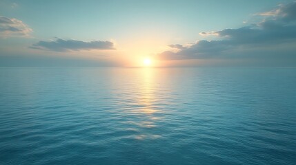 Obraz premium Calm Sea Sunset Horizon