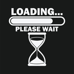 Loading Please Wait t shirt design 