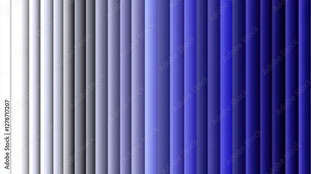 Poster gradient background fading from indigo to light blue with vertical stripes for artistic applications