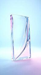 Abstract 3D Glass Block Render