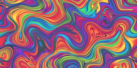 Obraz premium A colorful, abstract painting with a lot of different colors and patterns, background.