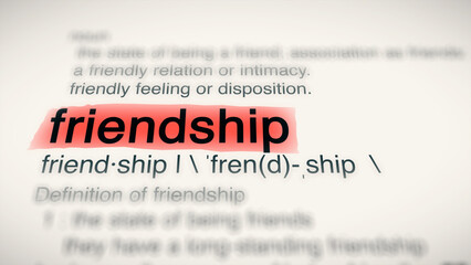 A close-up illustration of the word 
