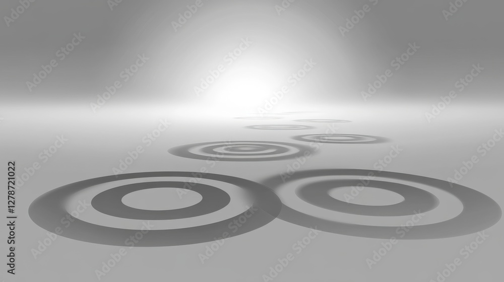 Aufkleber minimal gray background with faint ripples resembling abstract shapes in a calm and serene environme
