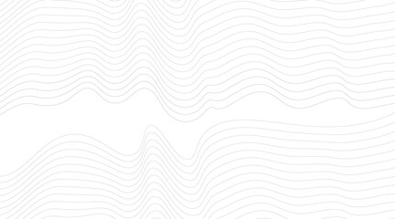 Abstract Black Wave on Background. Vector Illustration