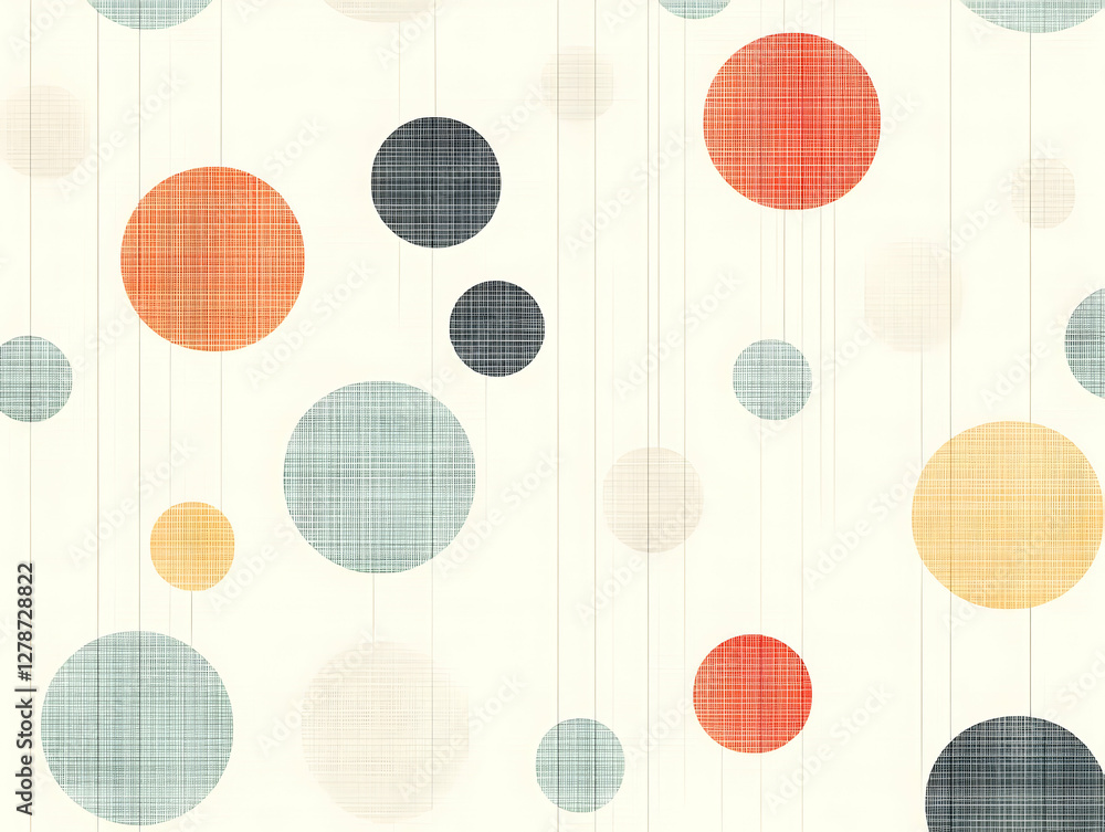 Aufkleber abstract background with textured circles