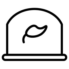 Agriculture Farm House Line Icon