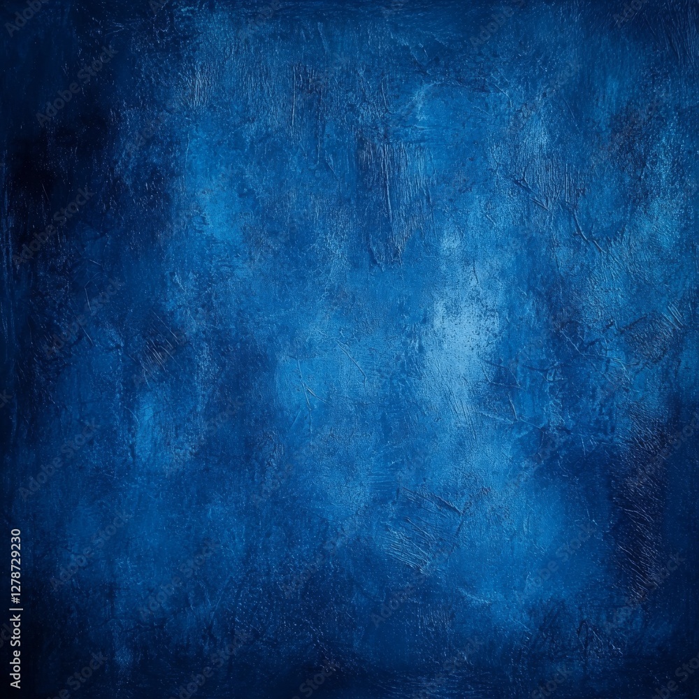 Poster Abstract Deep Blue Texture with Dark Edges, Creating a Dramatic and Artistic Backdrop